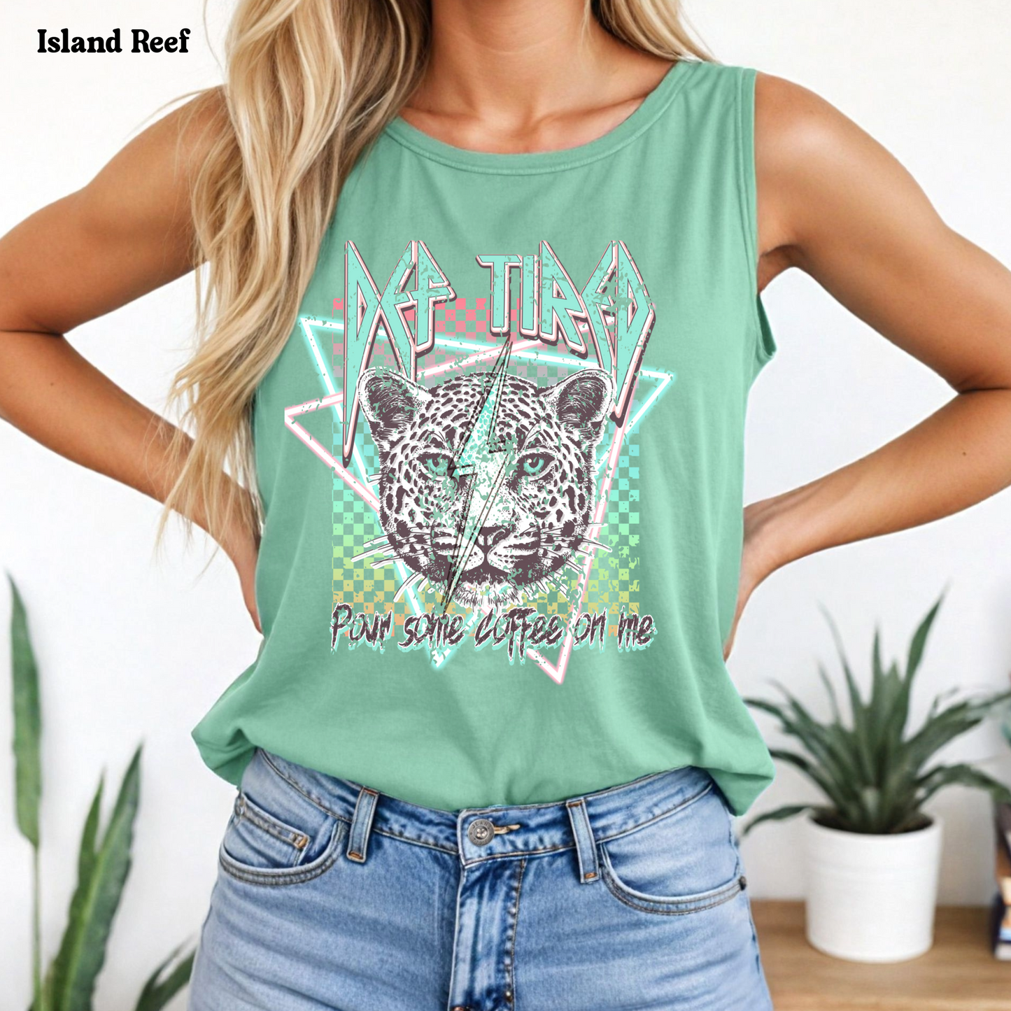 Def Tired Mom Tank Top