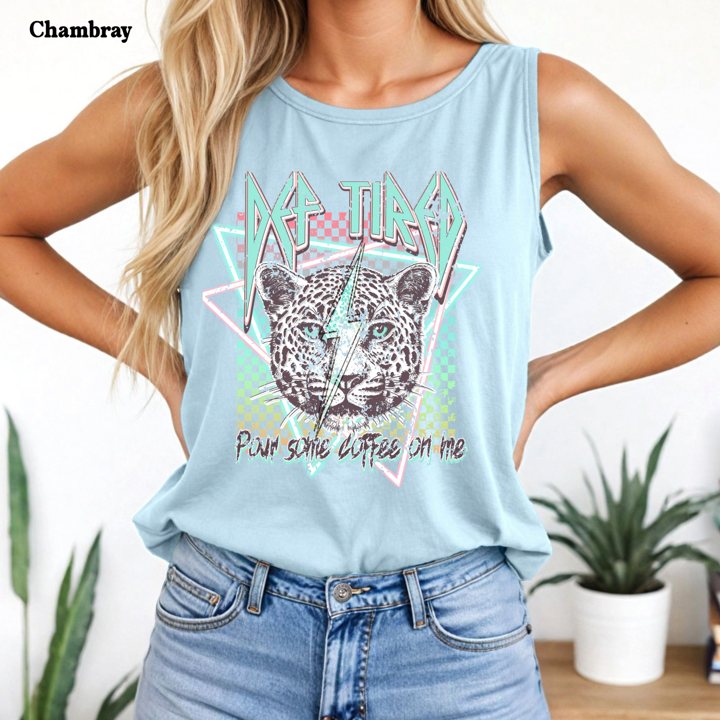 Def Tired Mom Tank Top