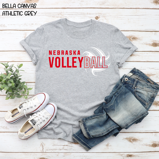 Nebraska Volleyball (two toned)