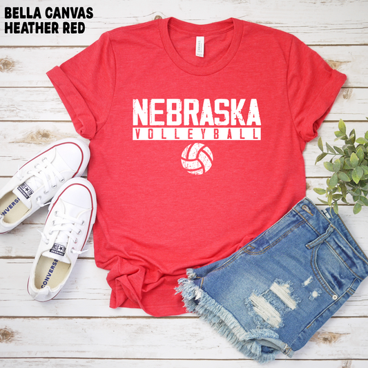 Nebraska Volleyball (athletic font)