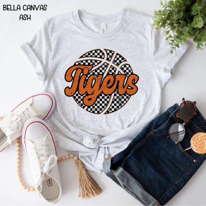 Tigers with Checkered Basketball