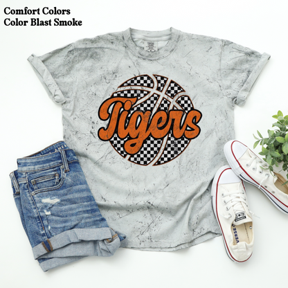 Tigers with Checkered Basketball
