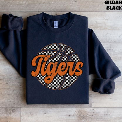 Tigers with Checkered Basketball