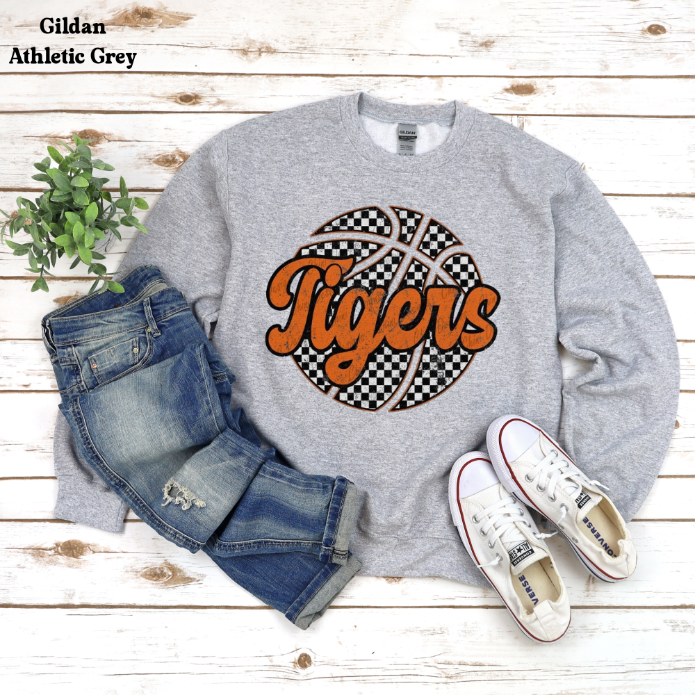 Tigers with Checkered Basketball