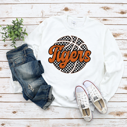 Tigers with Checkered Basketball
