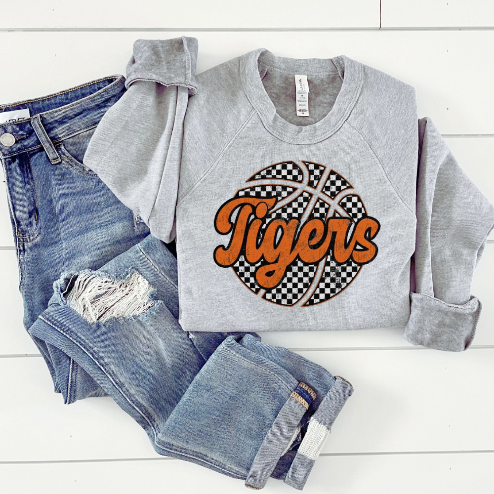 Tigers with Checkered Basketball
