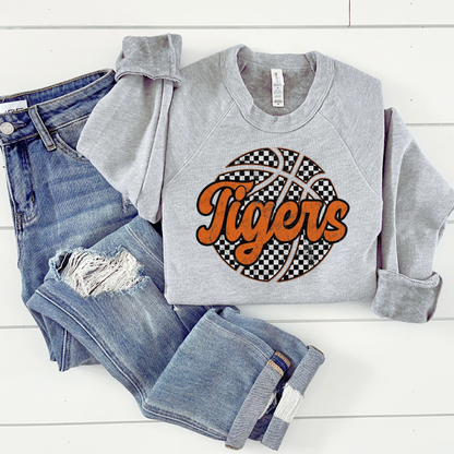 Tigers with Checkered Basketball