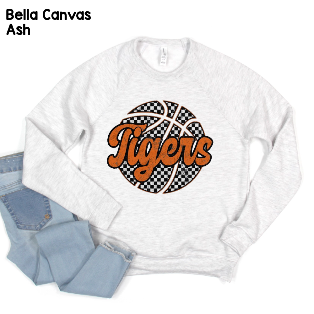 Tigers with Checkered Basketball