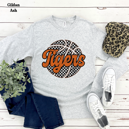 Tigers with Checkered Basketball