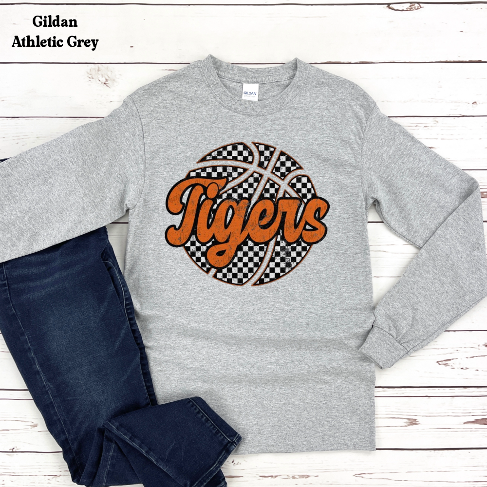 Tigers with Checkered Basketball