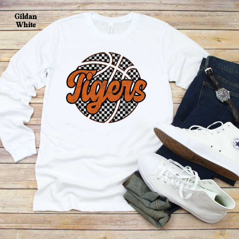 Tigers with Checkered Basketball