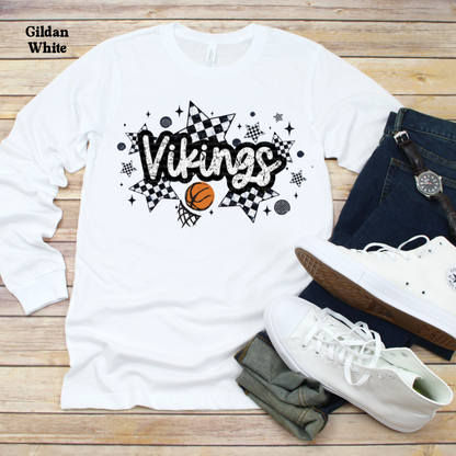Viking Basketball Checkered