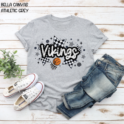 Viking Basketball Checkered