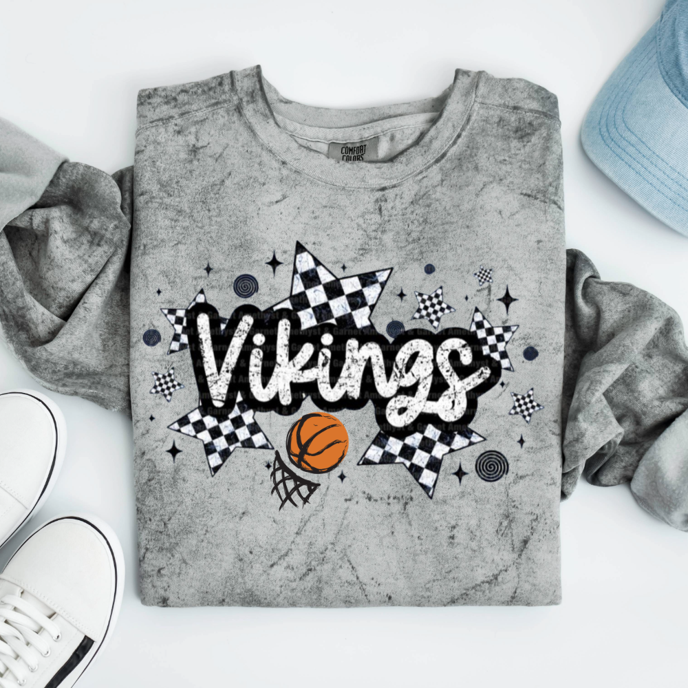 Viking Basketball Checkered
