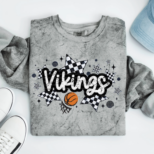 Viking Basketball Checkered