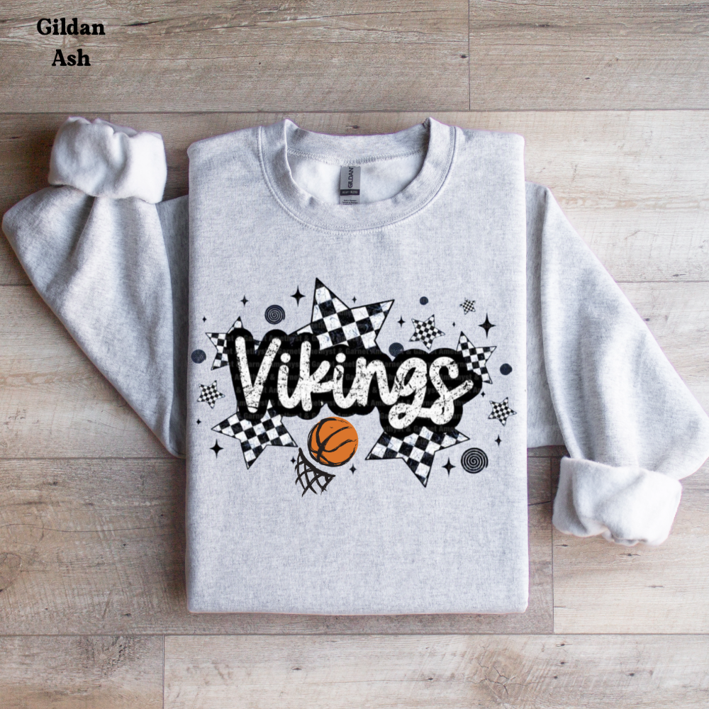 Viking Basketball Checkered