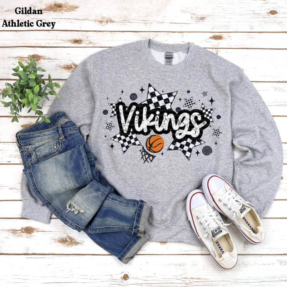 Viking Basketball Checkered