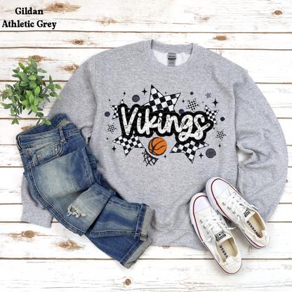 Viking Basketball Checkered