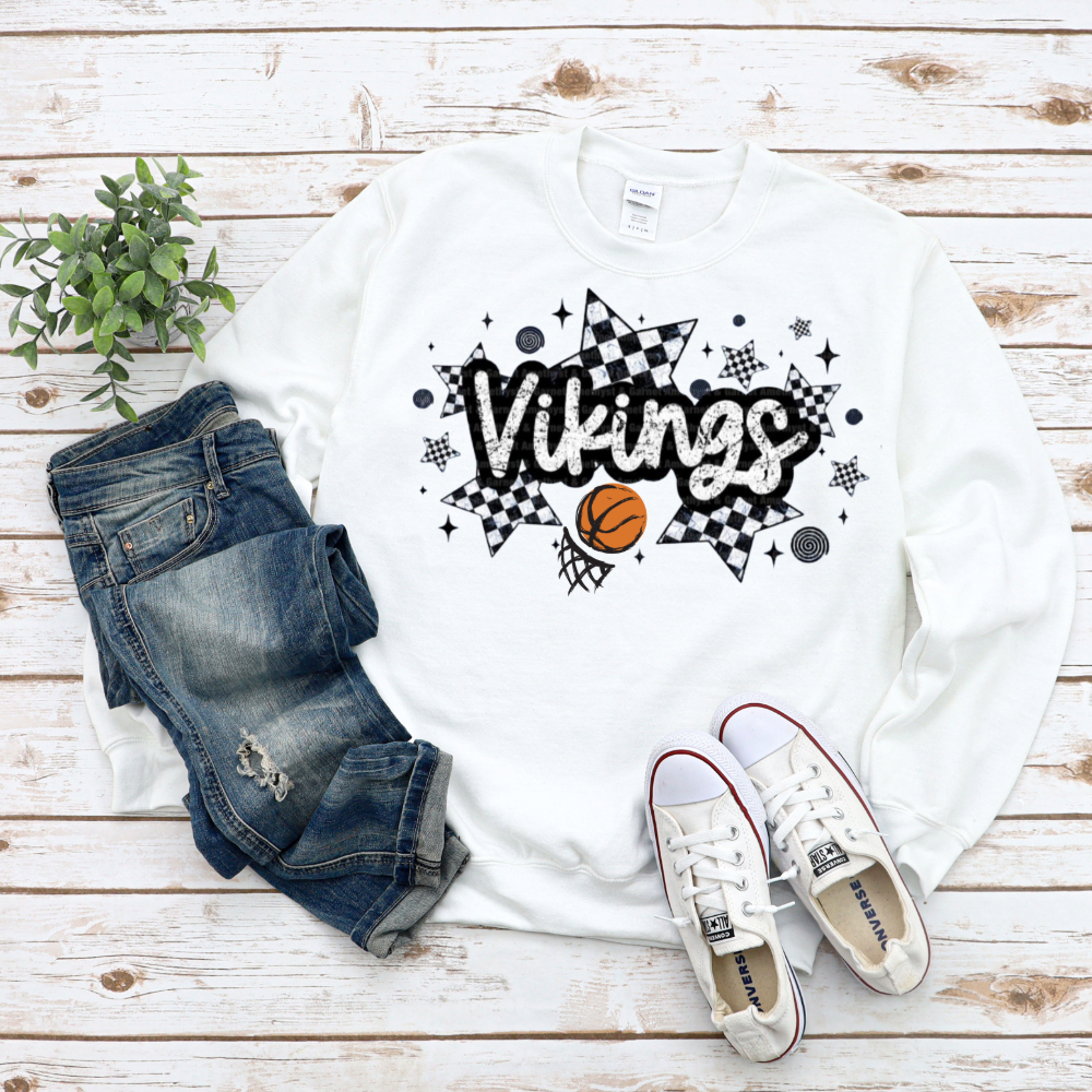 Viking Basketball Checkered