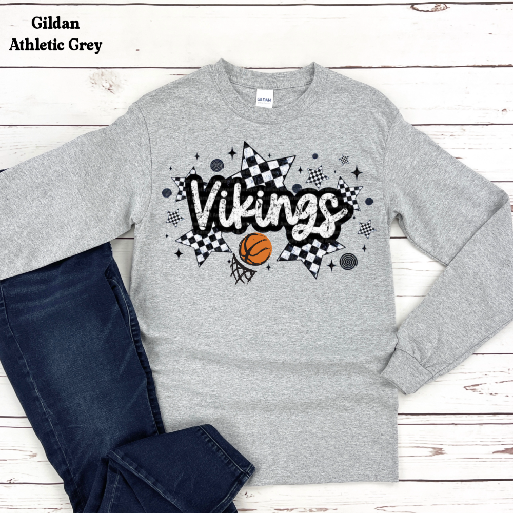 Viking Basketball Checkered