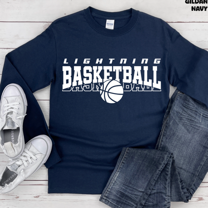 Lightning Basketball with Basketball Below