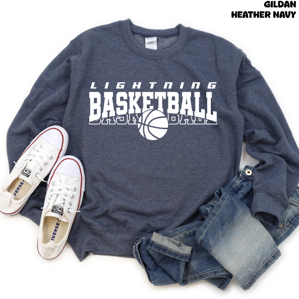 Lightning Basketball with Basketball Below