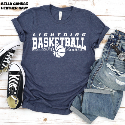 Lightning Basketball with Basketball Below