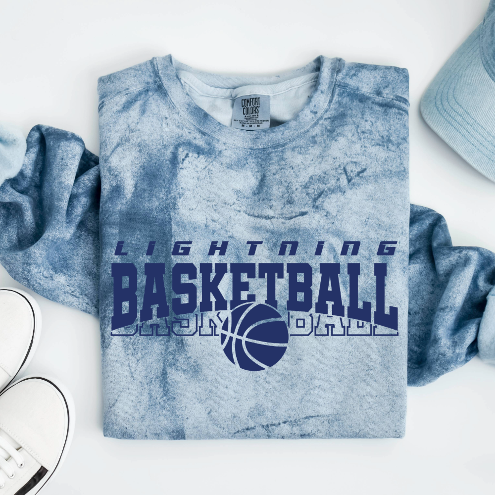 Lightning Basketball with Basketball Below
