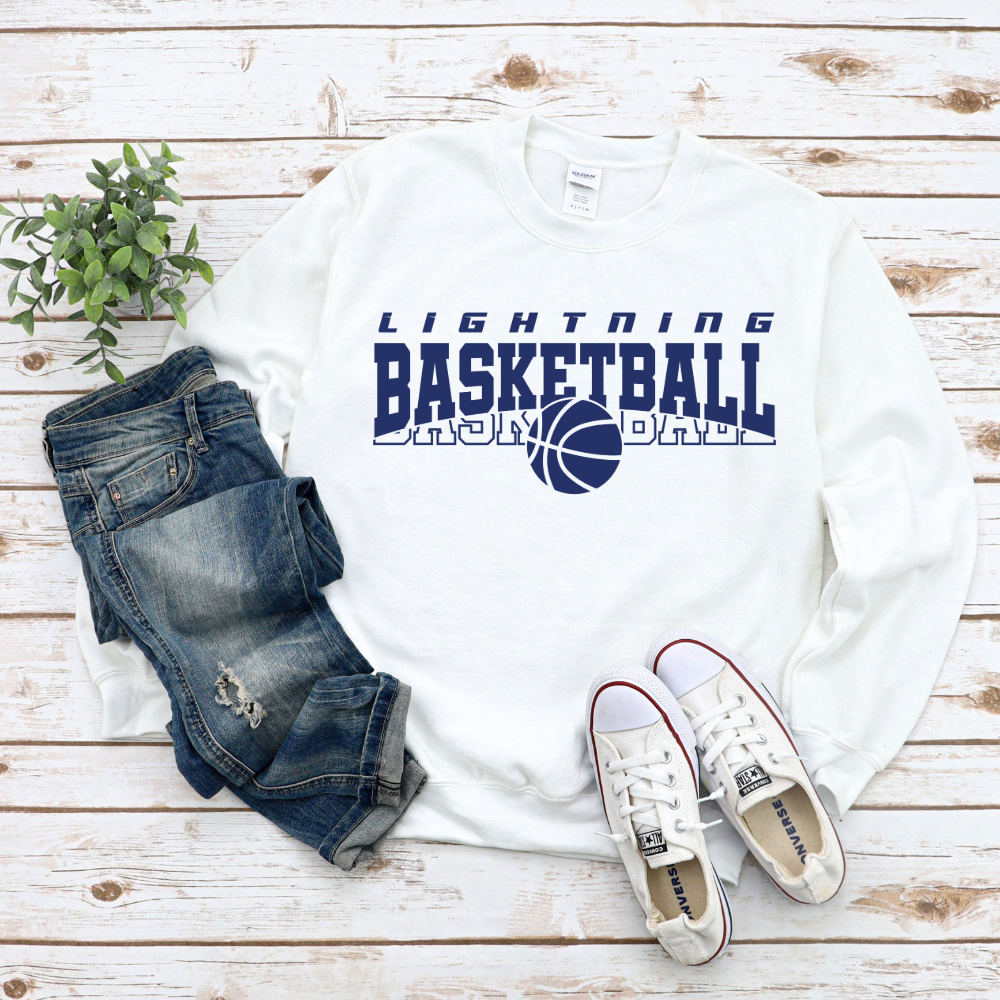 Lightning Basketball with Basketball Below