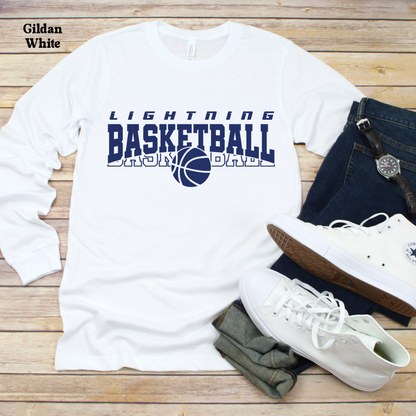 Lightning Basketball with Basketball Below