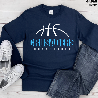 Crusaders Basketball with Basketball on Top