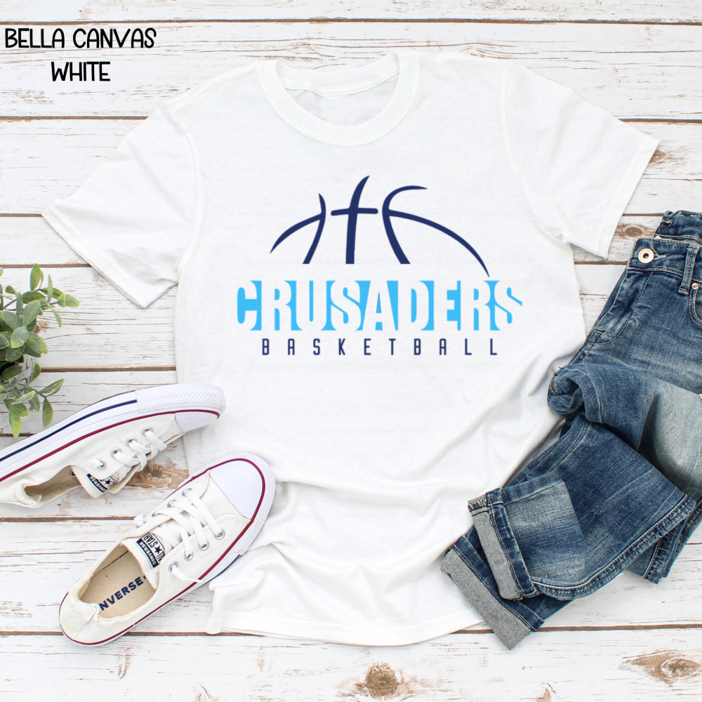 Crusaders Basketball with Basketball on Top