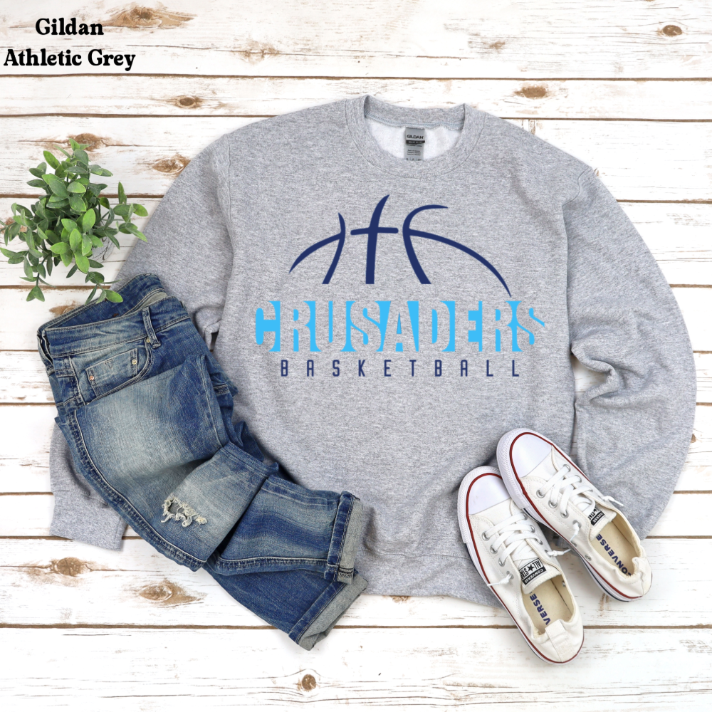 Crusaders Basketball with Basketball on Top