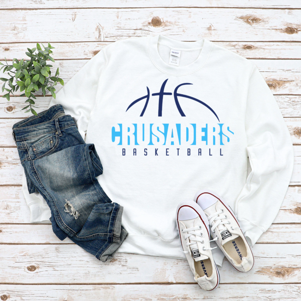 Crusaders Basketball with Basketball on Top