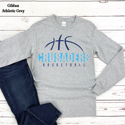 Crusaders Basketball with Basketball on Top