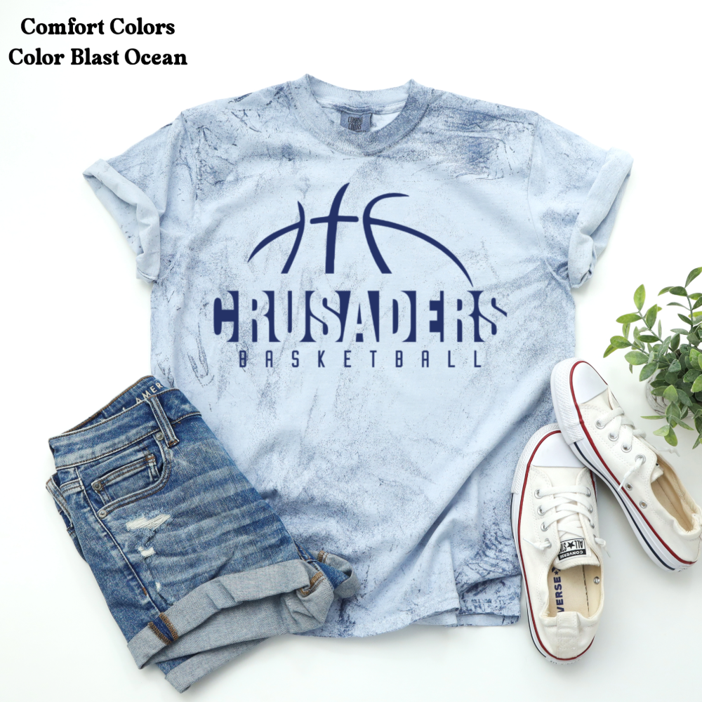 Crusaders Basketball with Basketball on Top