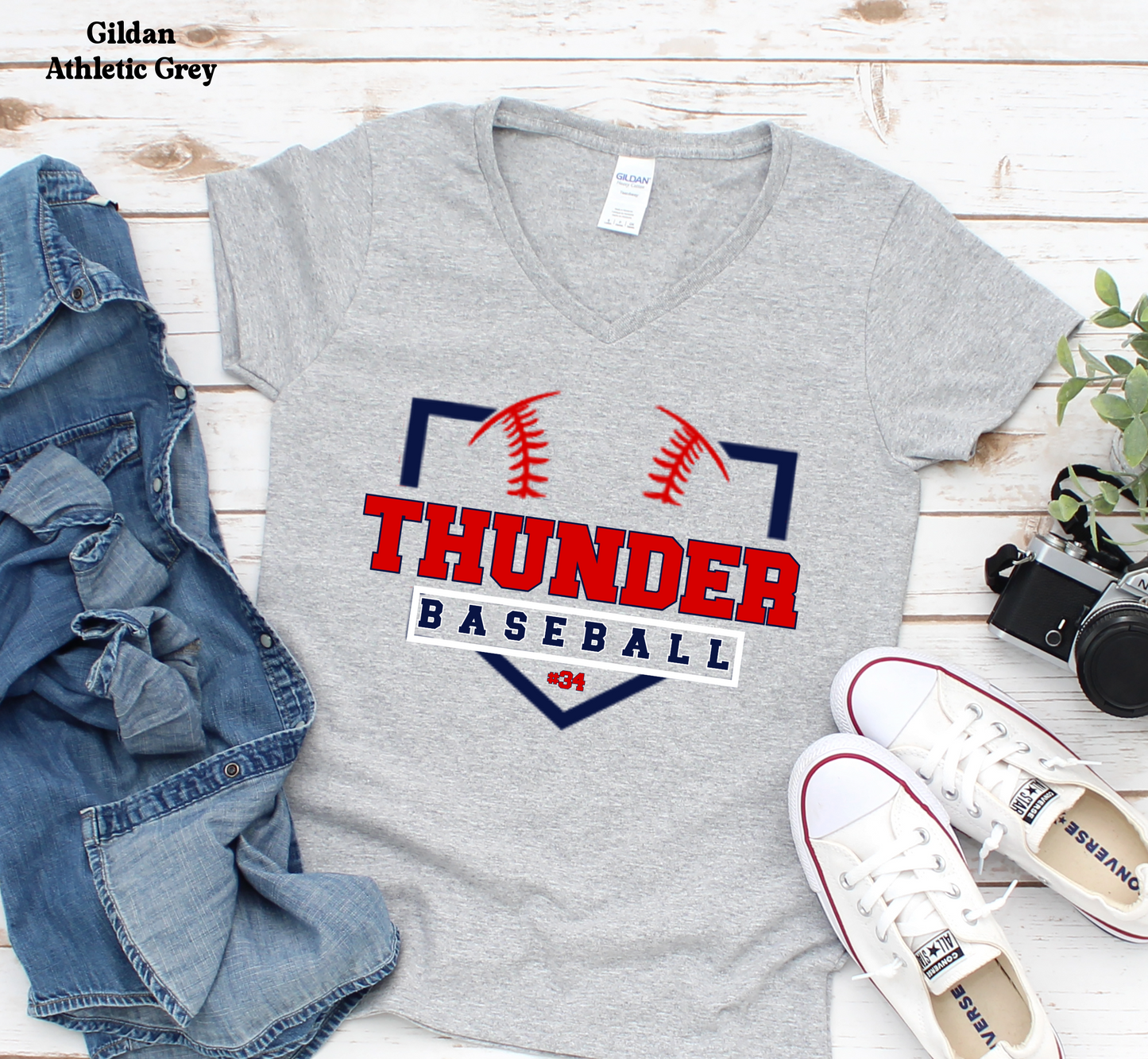 Thunder Baseball with base