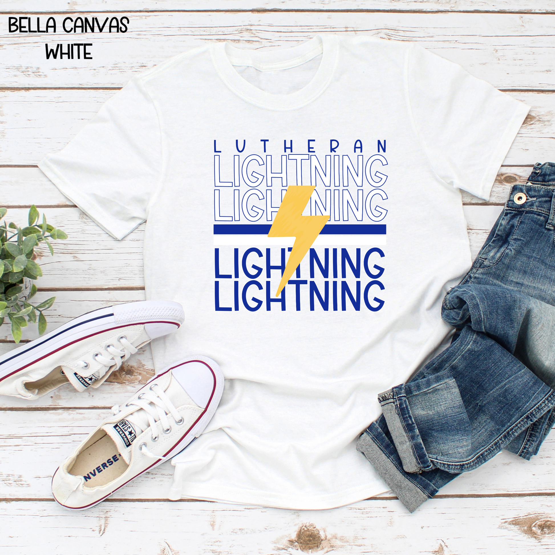 Lightning White and Blue