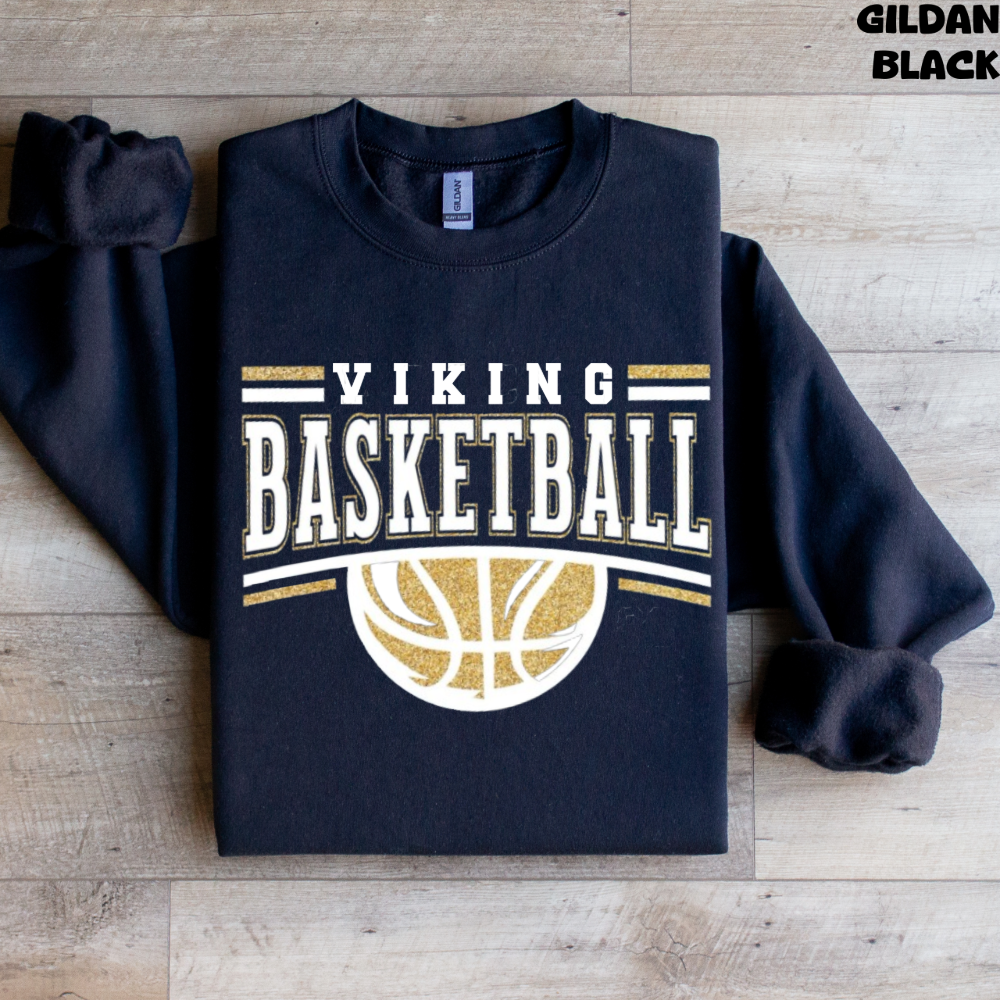 Viking Basketball with Basketball