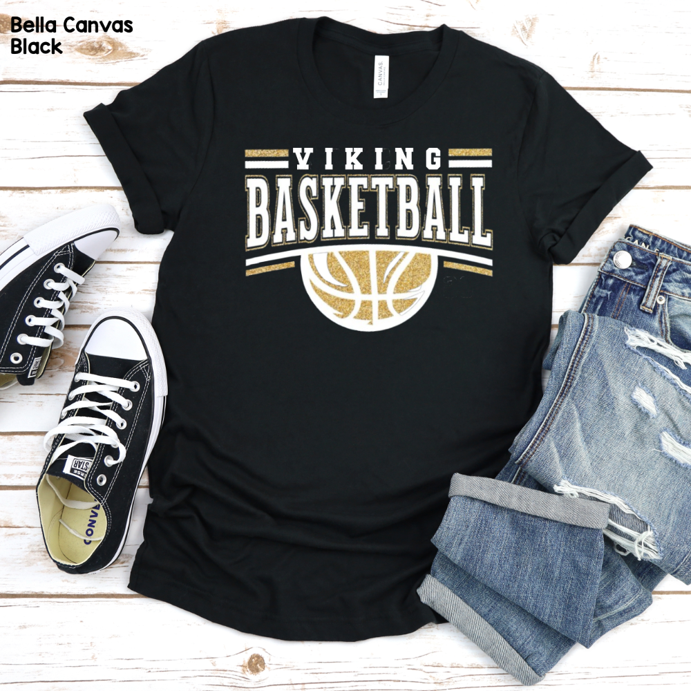 Viking Basketball with Basketball
