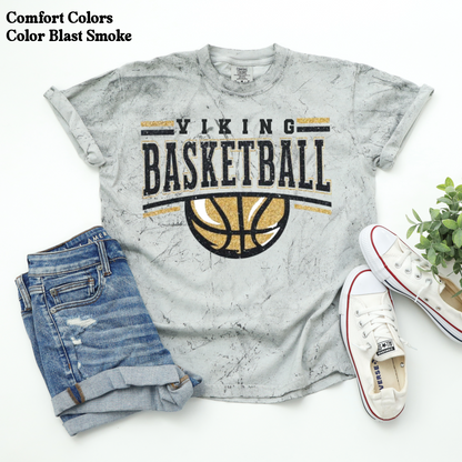 Viking Basketball with Basketball
