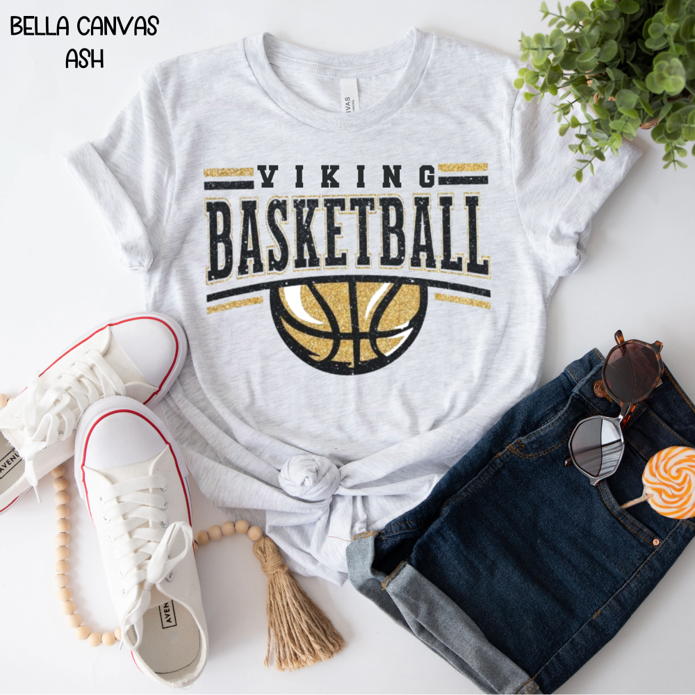 Viking Basketball with Basketball
