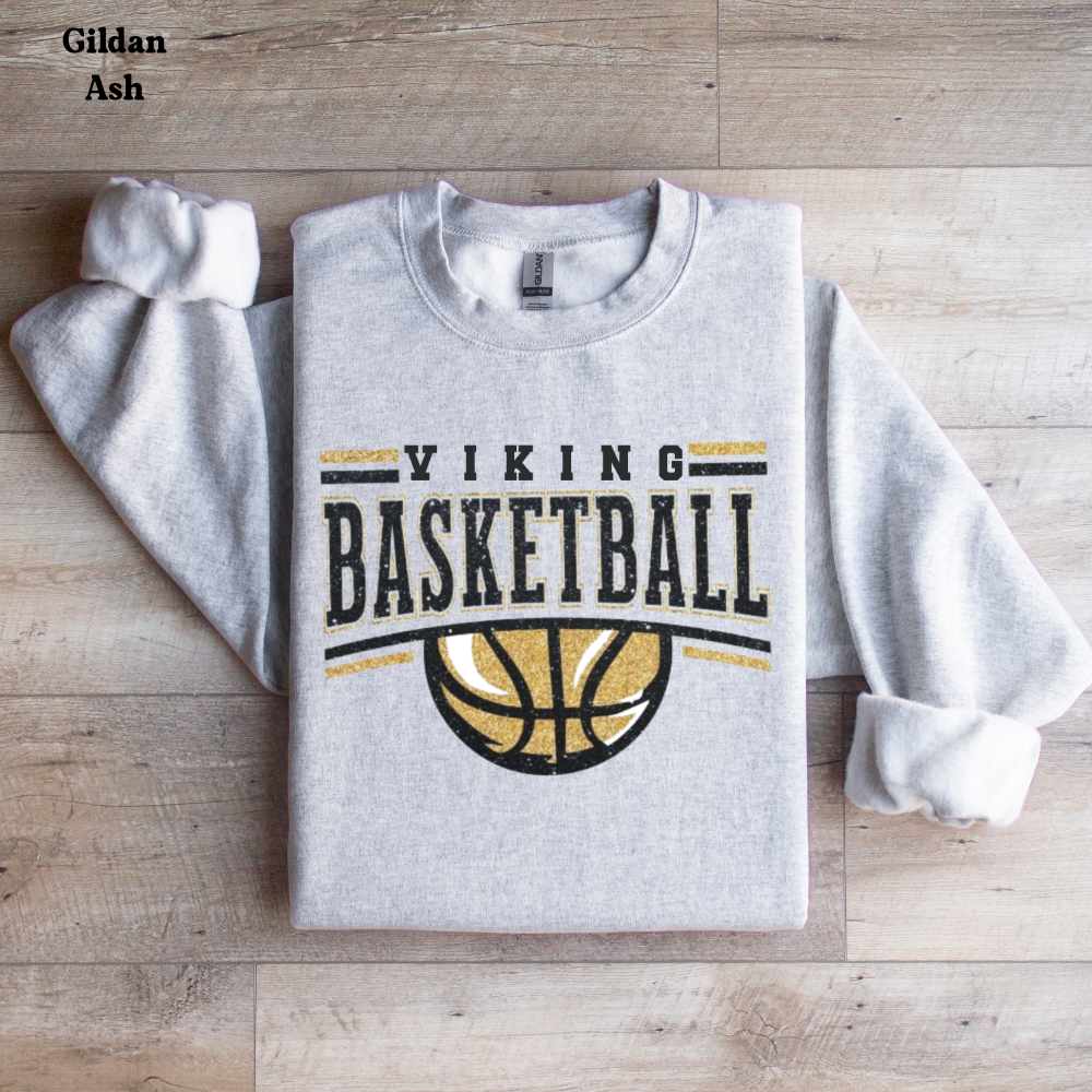 Viking Basketball with Basketball