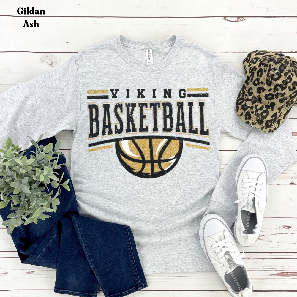 Viking Basketball with Basketball