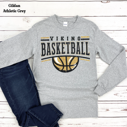 Viking Basketball with Basketball