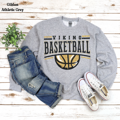 Viking Basketball with Basketball