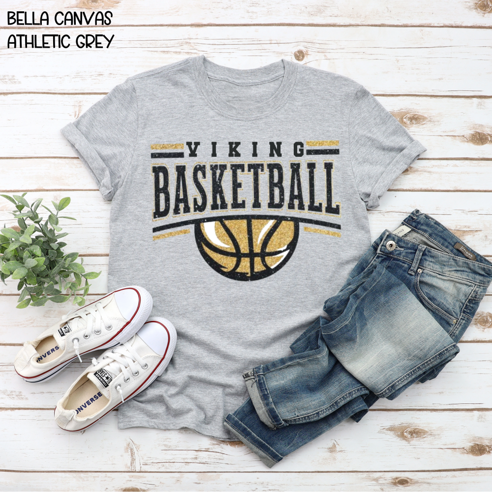 Viking Basketball with Basketball