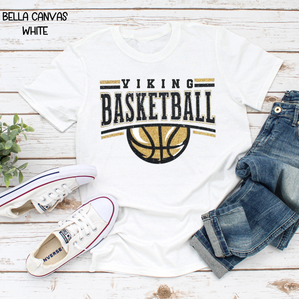Viking Basketball with Basketball
