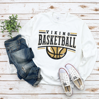 Viking Basketball with Basketball