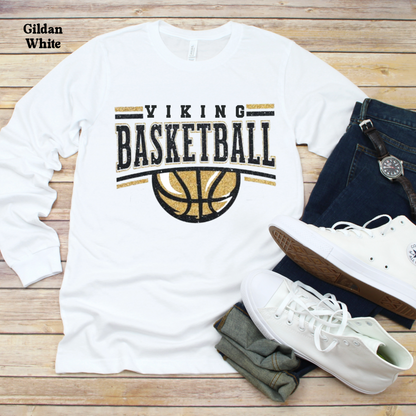 Viking Basketball with Basketball